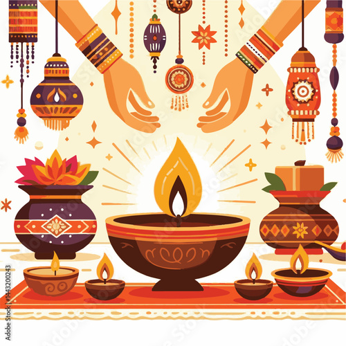 deepavali, background, indian, holiday, happy, festival, diya, deepawali, religion, culture, hindu, lamp, diwali, decoration, traditional, celebration, hinduism, banner, india, light, illustration, ab