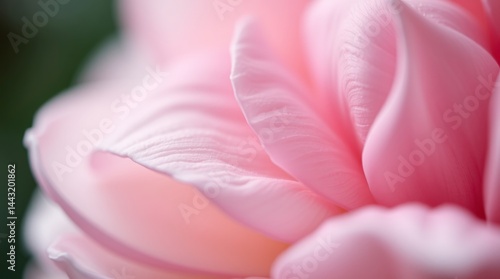 Soft Pink Flower Petals in Close-up