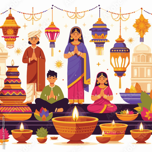deepavali, background, indian, holiday, happy, festival, diya, deepawali, religion, culture, hindu, lamp, diwali, decoration, traditional, celebration, hinduism, banner, india, light, illustration, ab