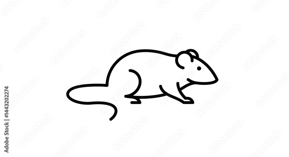 Fototapeta premium Abstract Black Line Art Swirl Design Element