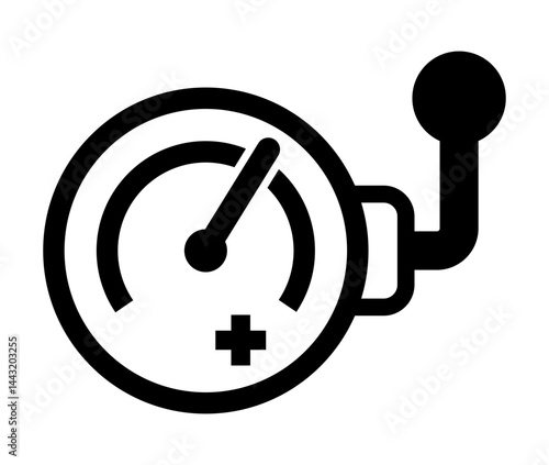 A Pressure Gauge Icon for Monitoring Coffee Machine Extraction Pressure.