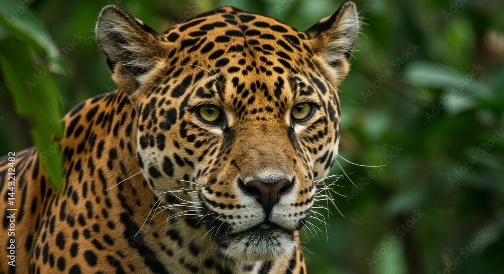 Jaguar in rainforest Jaguar in rainforest