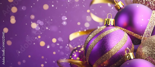 christmas decoration on a purple background