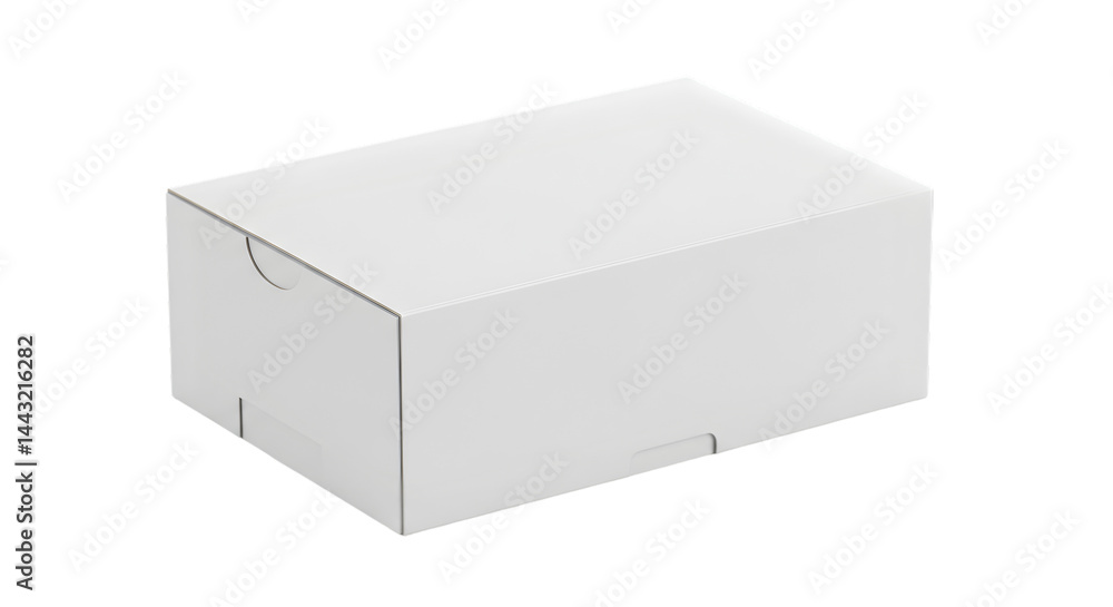 Fototapeta premium Blank white cardboard box packaging