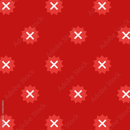 crosses prohibition cons error red background pattern