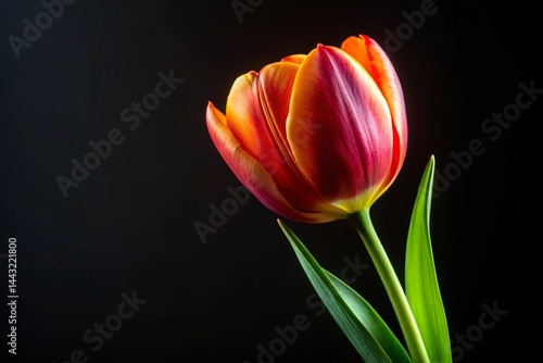 red and yellow tulip