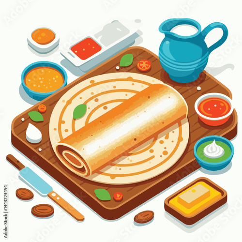 food, chutney, indian, meal, traditional, restaurant, delicious, dosa, healthy, asian, breakfast, sambar, cuisine, sambhar, masala dosa, india, spicy, vegetarian, plate, masala, kerala, curry, served,