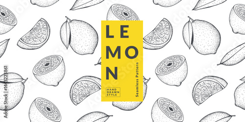 Lemon packaging design templates, Modern style vector illustration.	
