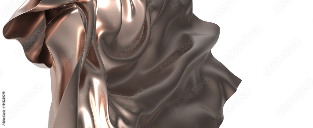 Abstract Draped Bronze Fabric Texture Abstract Draped Bronze Fabric Texture
