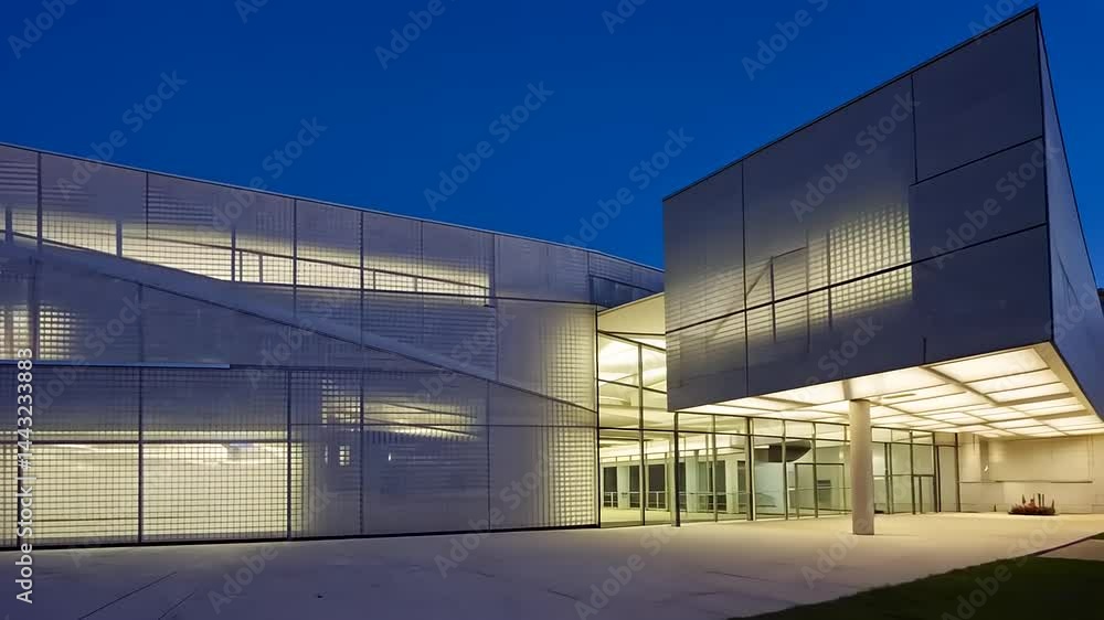 Modern Architectural Design of Contemporary Building Facade Modern Architectural Design of Contemporary Building Facade