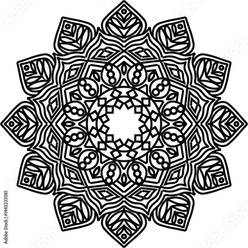Outline of Peace in Every Mandala Stroke