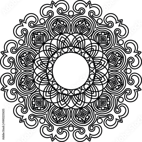 Sacred Geometry in a Mandala of Gentle Lines
