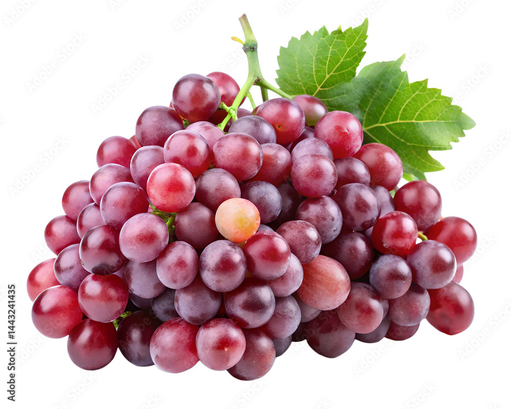 Fototapeta premium red grapes isolated on white