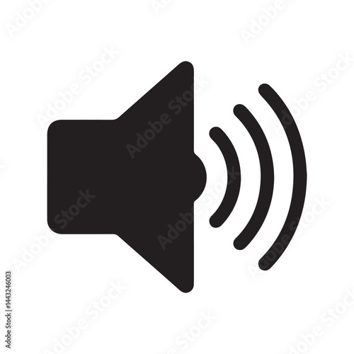 Speaker volume icon, volume icon vector design