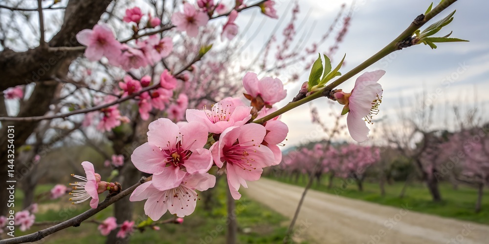 Obraz premium pink magnolia tree