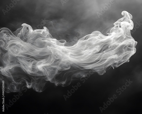 Obraz na płótnie Abstract swirling smoke plume w salonie