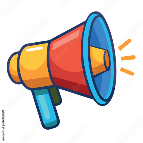 megaphone silhouette icon on white background