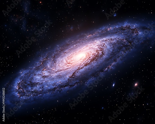 Obraz na płótnie Spiral galaxy in deep space w salonie