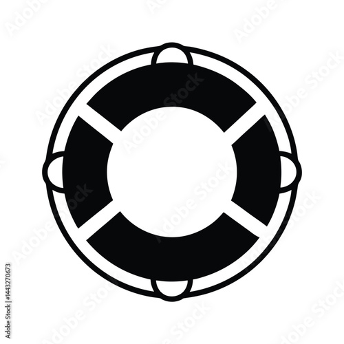 Lifebuoy Icon Vector Illustration
