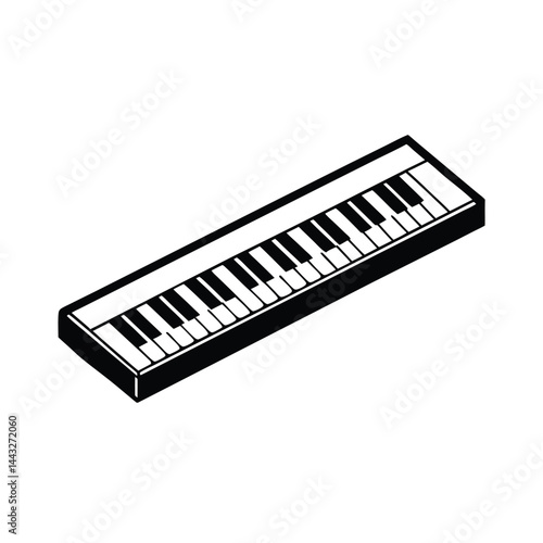 piano keys vector illustration