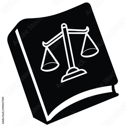 isolated law school book on white background 