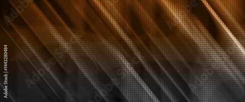 orange and grey abstract wave background with motion blur and halftone overlay