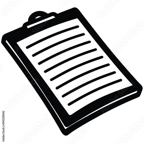 isolated legal pad on white background