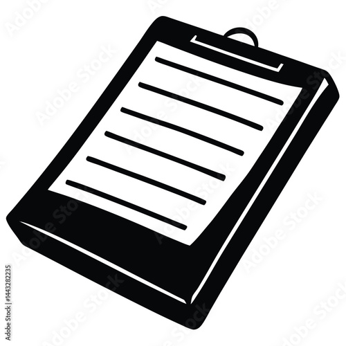 isolated legal pad on white background 