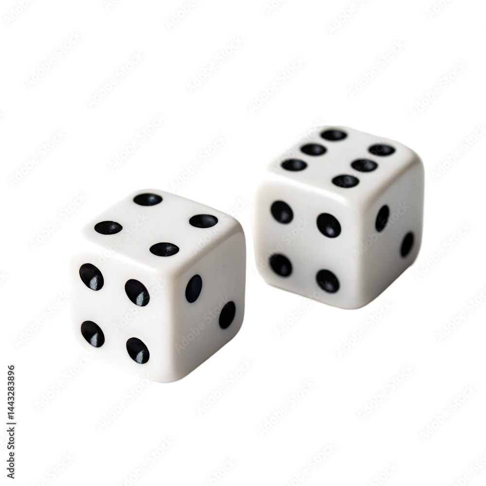 two dice isolated on transparent background two dice isolated on transparent background