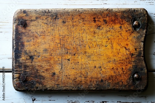 Aged, rustic wooden board