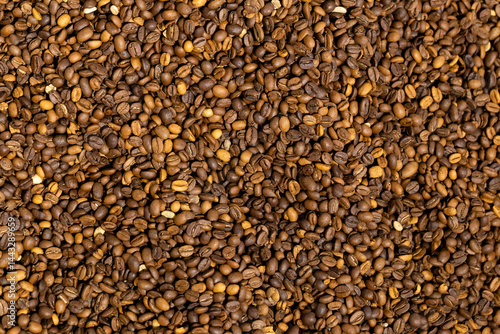 Obraz na płótnie coffee beans background w salonie