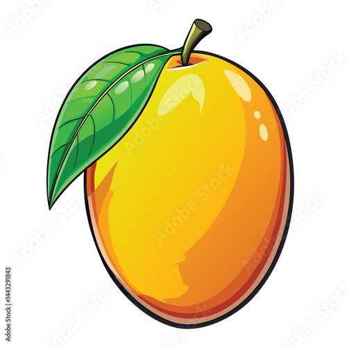 Vibrant Mango Illustration