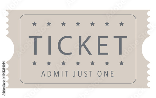 Ticket, Admit one ticket, Vintage Ticket