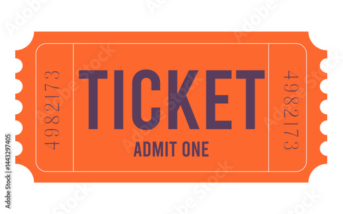 Ticket, Admit one ticket, Vintage Ticket
