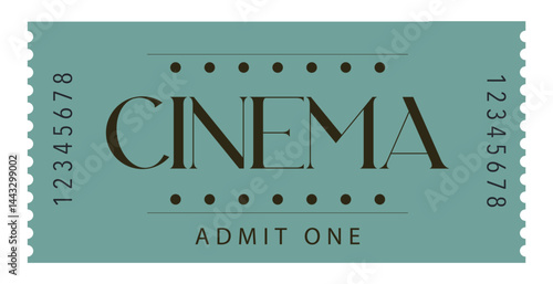 Ticket, Admit one ticket, Vintage Ticket