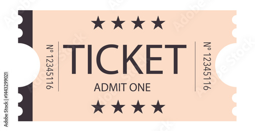 Ticket, Admit one ticket, Vintage Ticket