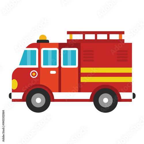 Fire engine icon isolated on white background