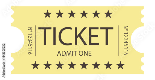 Admit one ticket, Coupon sale, Ticket sale, Set tiket, Vintage Ticket