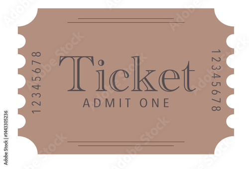 Vintage Ticket, Coupon sale, Ticket sale, Set tiket, Vintage Ticket