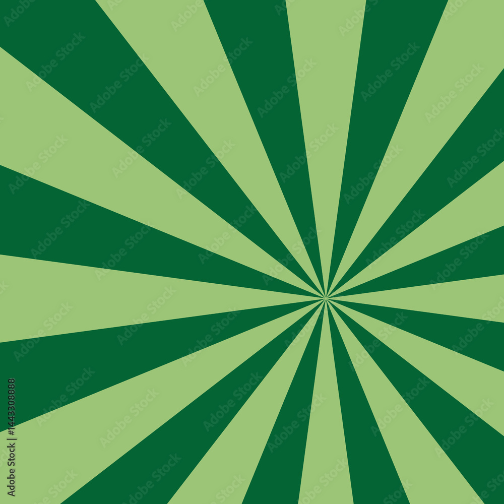 Green sunburst, vector sunbeam, sun rays lines effect, starburst background, illustration of sunset, sunrise, sunshine, sunny day and sunlight Green sunburst, vector sunbeam, sun rays lines effect, starburst background, illustration of sunset, sunrise, sunshine, sunny day and sunlight