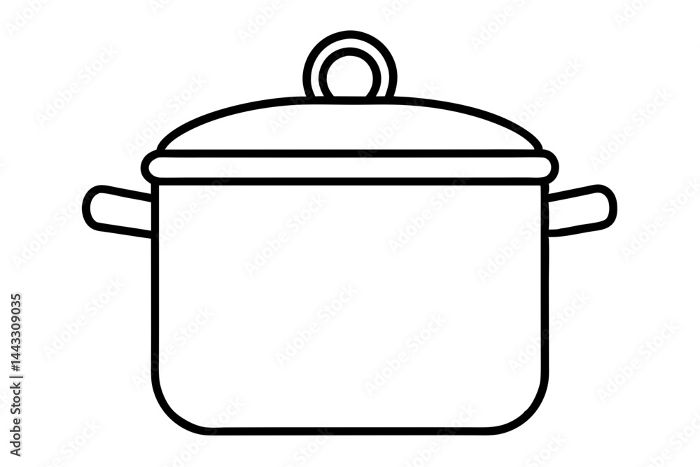 Cooking Pot Outline Icon - Kitchen Cookware Vector Illustration
Cooking Pot Outline Icon - Kitchen Cookware Vector Illustration