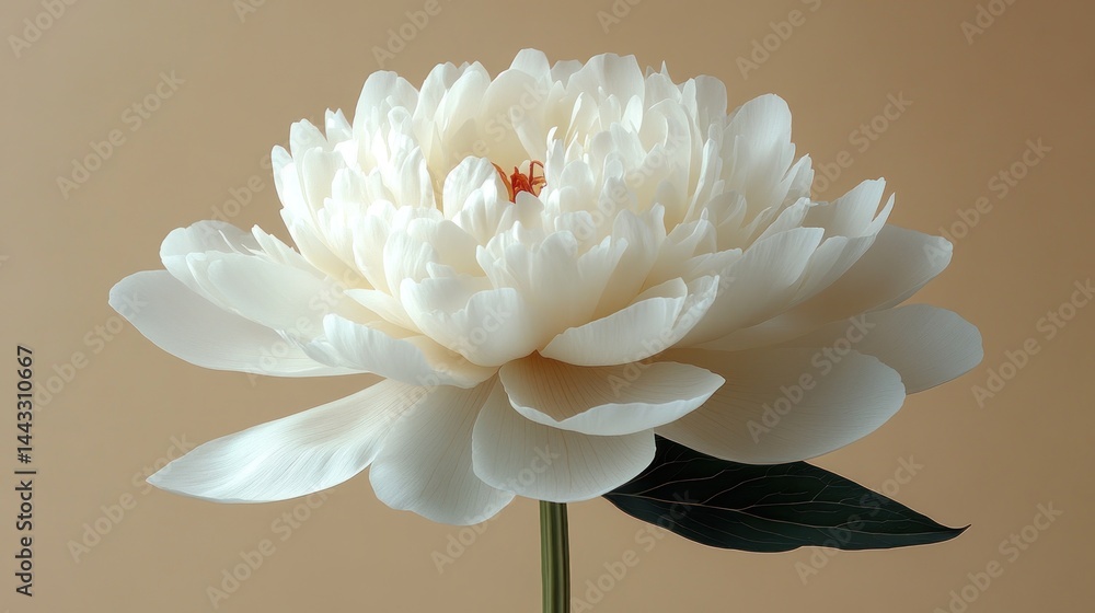 Serene White Peony Bloom: A Study in Elegance and Purity Serene White Peony Bloom: A Study in Elegance and Purity