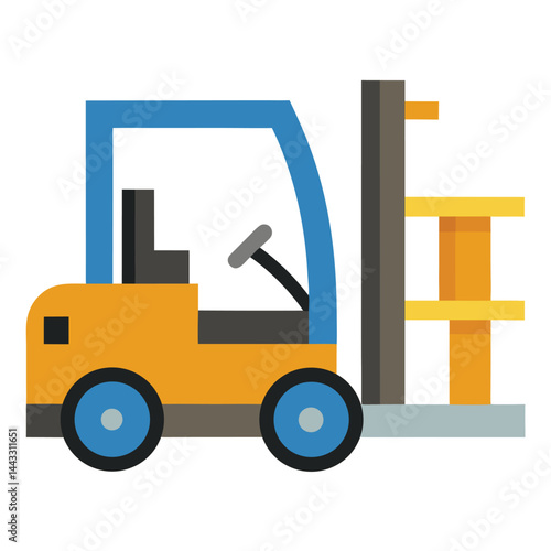 Forklift icon isolated on white background