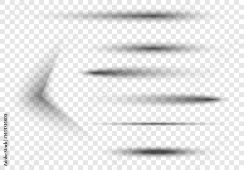 A set of round vector shadows for icons, buttons, and UI elements. Perfect for web design, apps, and presentations.