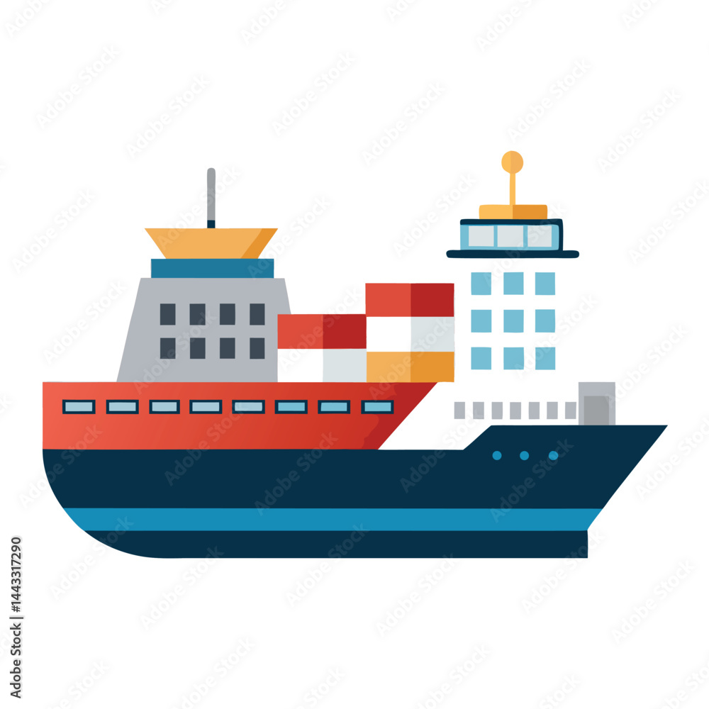 Obraz premium Freighter icon isolated on white background