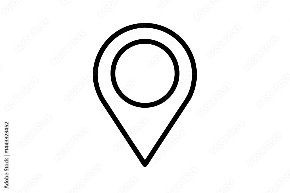 Map Marker Outline Icon – Location and Navigation Vector Symbol in Minimal Style
Map Marker Outline Icon – Location and Navigation Vector Symbol in Minimal Style
