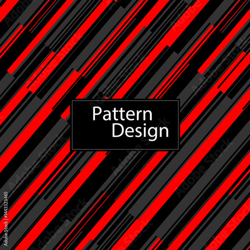 Wallpaper Mural black and red hazard stripes Torontodigital.ca