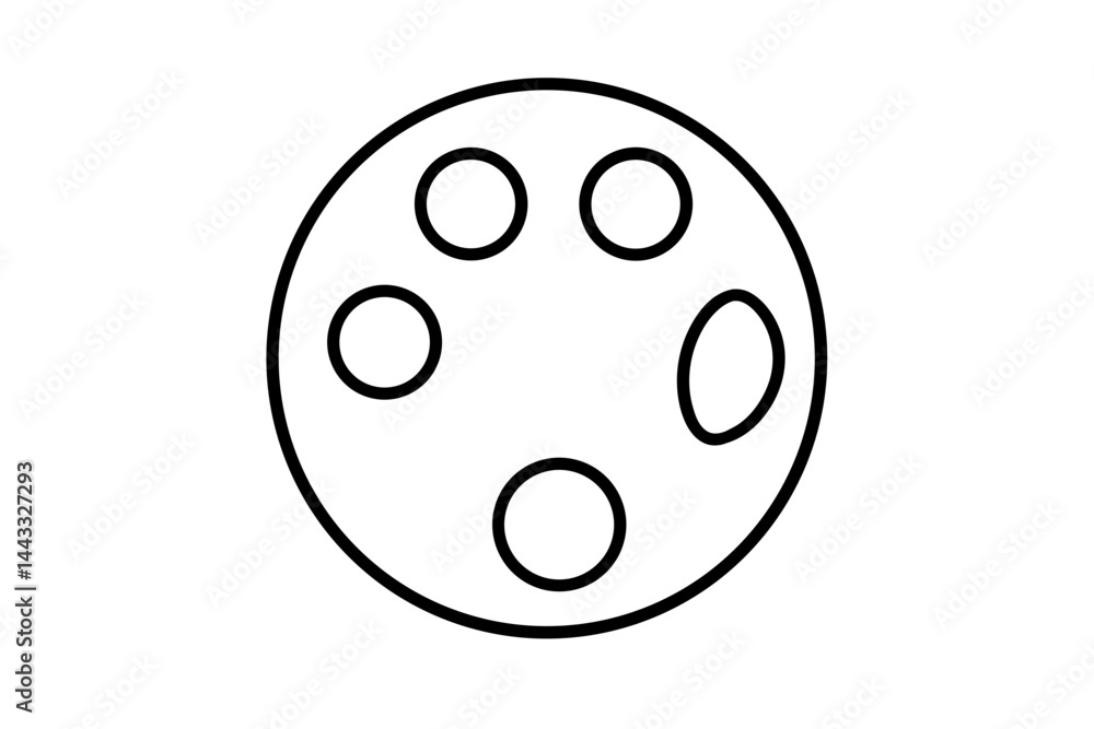 Paint Palette Line Icon – Vector Art and Creativity Symbol in Outline Style
Paint Palette Line Icon – Vector Art and Creativity Symbol in Outline Style