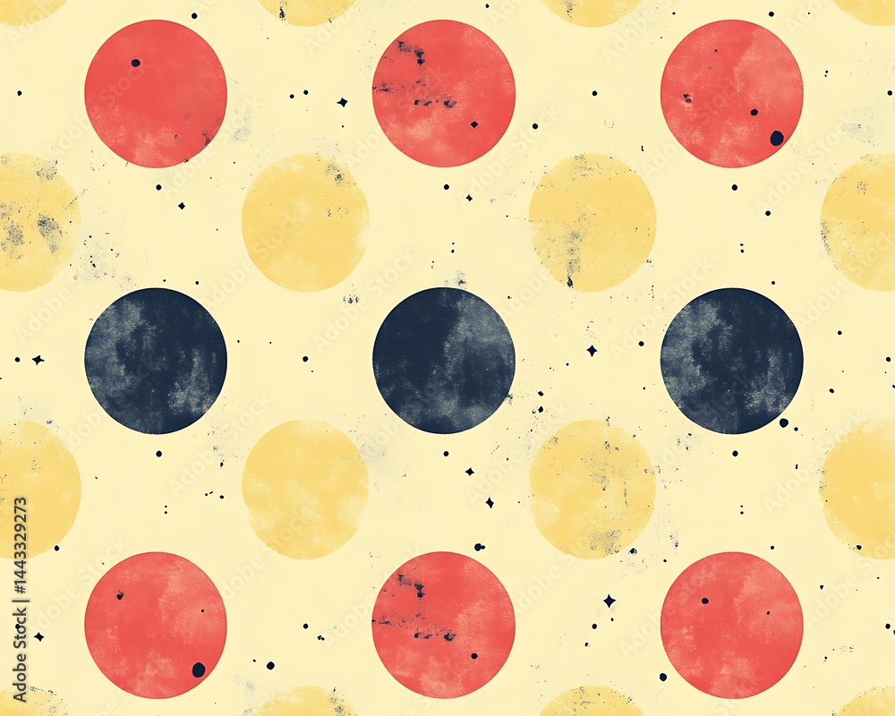 Retro polka dot pattern