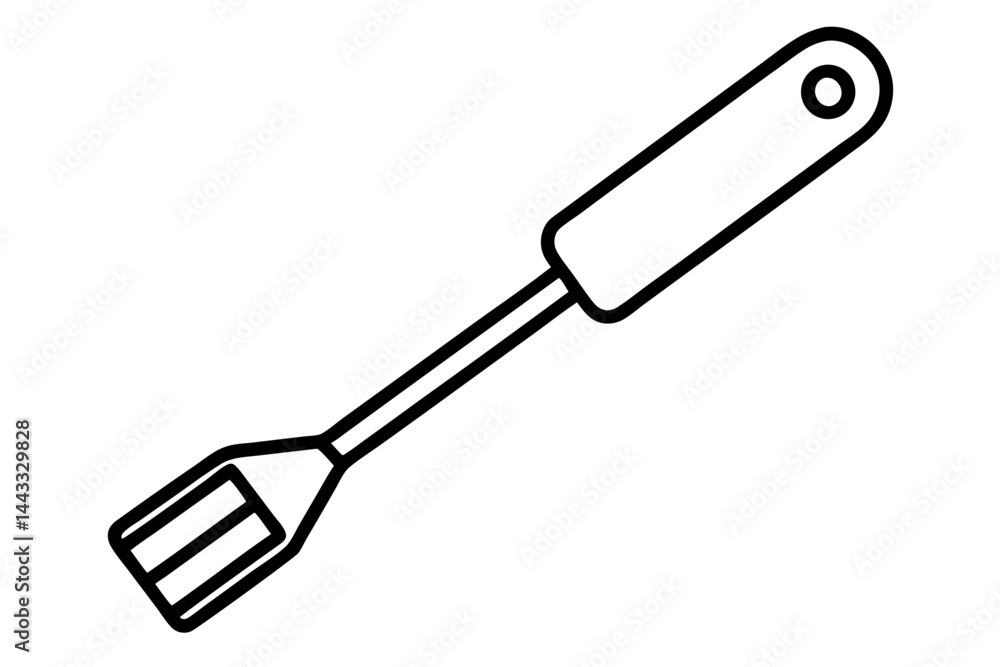 Spatula Icon – Minimalist Line Art Vector for Kitchen Utensils
Spatula Icon – Minimalist Line Art Vector for Kitchen Utensils